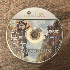 Microsoft Xbox 360 Too Human Game Disc White and Black